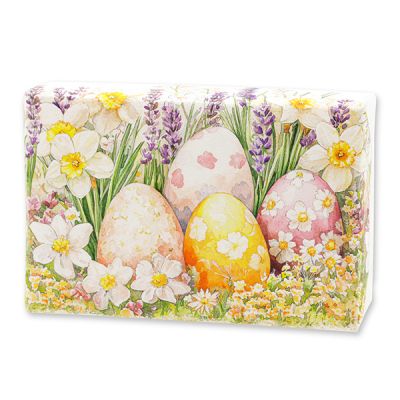 Schafmilchseife eckig 150g "Osterzauber Motiv 2", Rose Diana 
