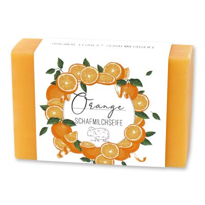 Sheep milk soap 150g "Einzigartige Augenblicke", Orange 