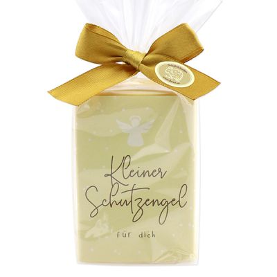 Sheep milk soap 150g in a cellophane bag "Kleiner Schutzengel für dich", Swiss pine 