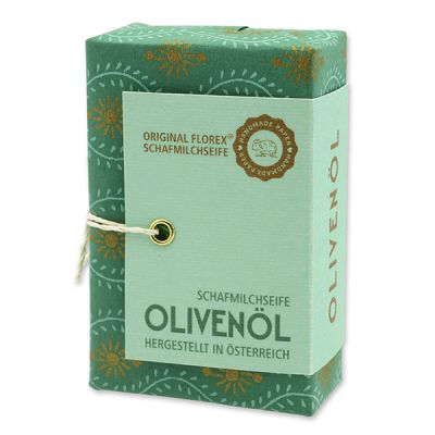 Schafmilchseife eckig 150g "Handmade Paper - Special Edition", Olivenöl 