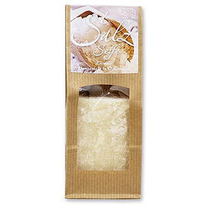 Cold-stirred special soap 100g packed in a brown bag, Salt classic 