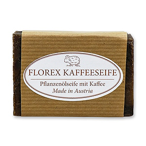 Cold-stirred special soap 100g wrapped with a brown paper, Coffee 
