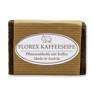 Kaltgerührte Spezialseife 100g braunes Papier, Kaffee 