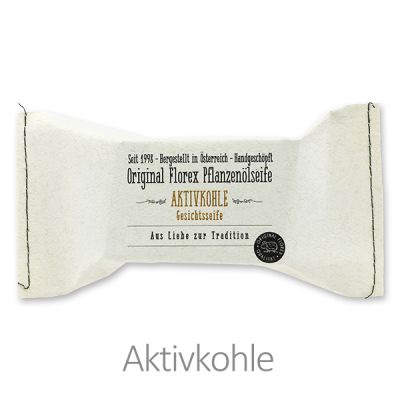 Cold-stirred special soap 100g packed in a stitched paper bag "Love for tradition", Activated carbon 