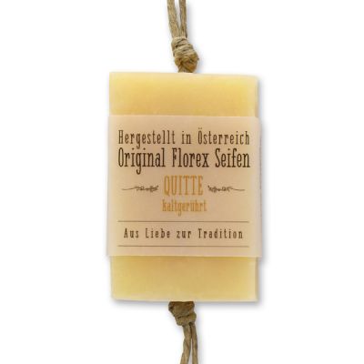 Cold-stirred soap 90g hanging with a cord "Love for tradition", Quince 