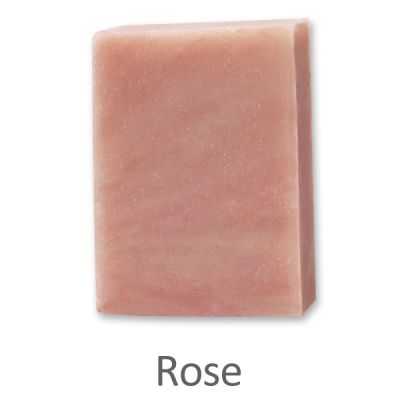 Kaltgerührte Seife 100g ohne Schafmilch, Rose 