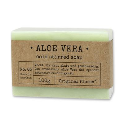 Kaltgerührte Seife 100g in Cello "Pure Soaps", Aloe Vera 