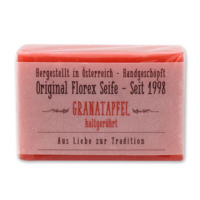 Cold-stirred soap 100g in cello "Love for tradition", Pomegranate 