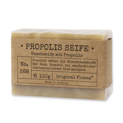 Cold-stirred special soap 100g packed in cello "Pure Soaps", Propolis 