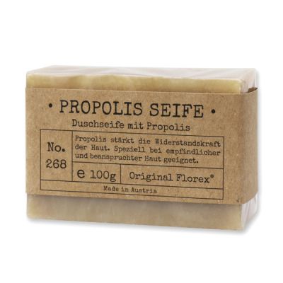 Kaltgerührte Spezialseife 100g "Pure Soaps" in Cello, Propolis 