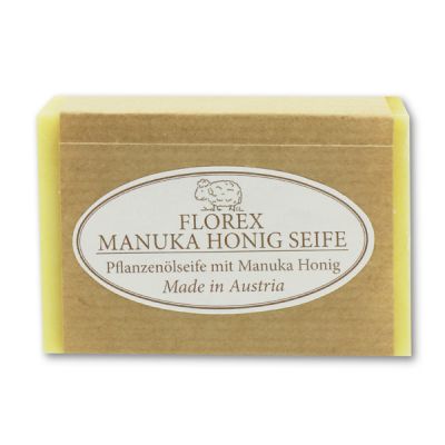 Cold-stirred special soap 100g brown paper, Manuka honey 