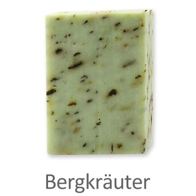 Cold-stirred soap 100g with sheep milk, Mountain herbs 