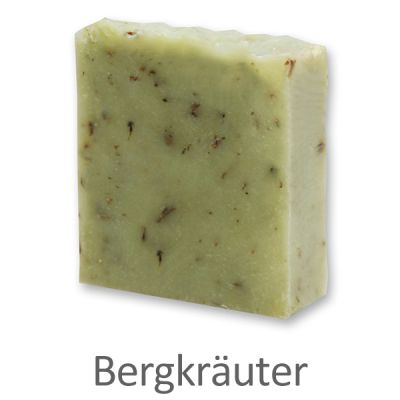 Kaltgerührte Schafmilchseife 150g, Kräuter 