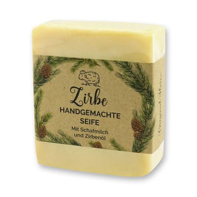 Cold-stirred sheep milk soap 150g in a cellophane "feel-good time", Swiss pine 
