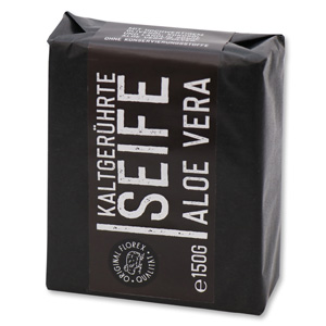 Cold-stirred sheep milk soap 150g "Black Edition", packed black, Aloe vera 