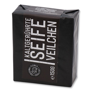 Cold-stirred sheep milk soap 150g "Black Edition", packed black, Violet 