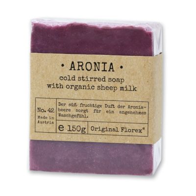 Kaltgerührte Schafmilchseife 150g in Cello "Pure Soaps", Aronia 