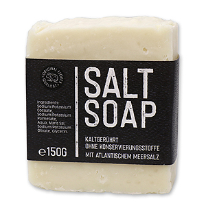 Special cold-stirred soap 150g "Black Edition", Salt without parfume 