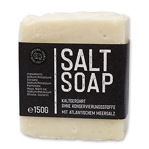 Special cold-stirred soap 150g "Black Edition", Salt without perfume 