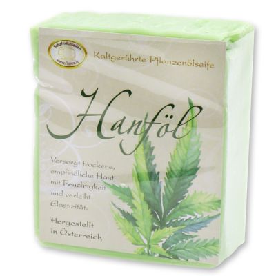 Spezialseife kaltgerührt 150g klassisch verpackt, Hanföl 