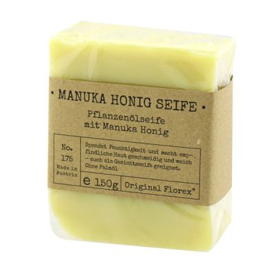Special cold-stirred soap 150g in a cellophane loop "Pure Soaps", Manuka honey 