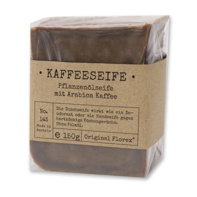 Special cold-stirred soap 150g in a cellophane "Pure soaps", Coffee 