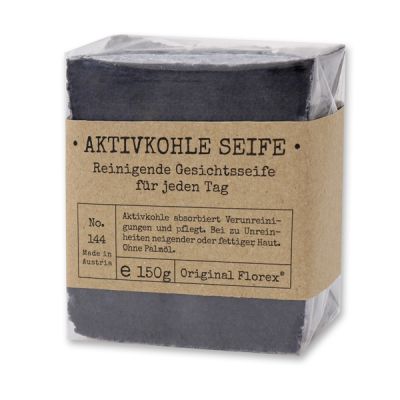 Special cold-stirredsoap 150g in a cellophane "Pure soaps", Activated carbon 