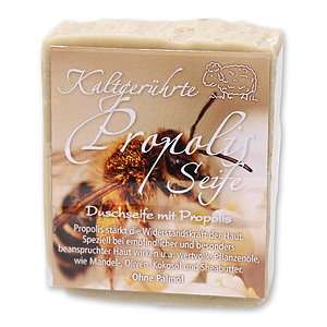 Spezialseife kaltgerührt 150g modern verpackt, Propolis 