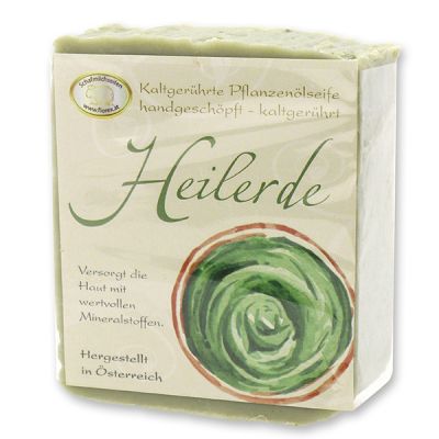 Spezialseife kaltgerührt 150g klassisch verpackt, Heilerde 