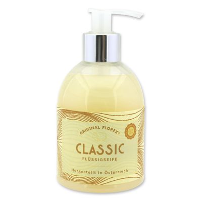 Liquid sheep milk soap 250ml in a dispenser, "Handmade Paper", Classic 