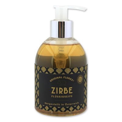 Flüssigseife 250ml im Spender, "Handmade Paper" Zirbe 