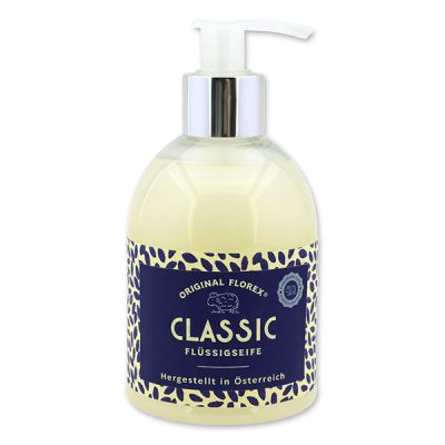 Liquid sheep milk soap 250ml in a dispenser, "Handmade Paper", Classic 