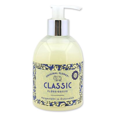 Liquid sheep milk soap 250ml in a dispenser, "Handmade Paper" Classic 