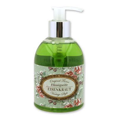 Flüssigseife mit Schafmilch 250ml im Spender "Vintage-Motiv 217", Eisenkraut 