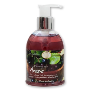 Liquid sheep milk soap 250ml in a dispenser modern, Aronia 