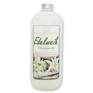 Liquid sheep milk soap refill 1L in the bottle, Edelweiss 