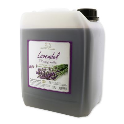 Liquid sheep milk soap refill 5L in a canister, Lavender 
