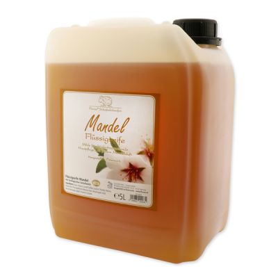 Liquid sheep milk soap refill 5L in a canister, Almond 