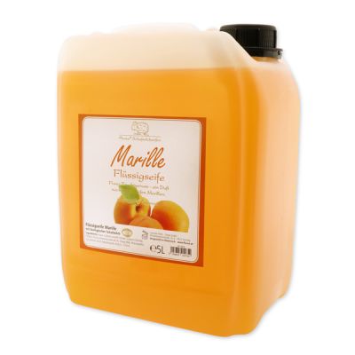 Liquid sheep milk soap refill 5L in a canister, Apricot 