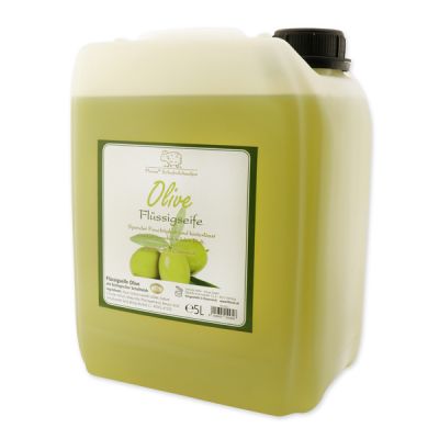 Flüssigseife mit biologischer Schafmilch Nachfüller 5L im Kanister, Olive 
