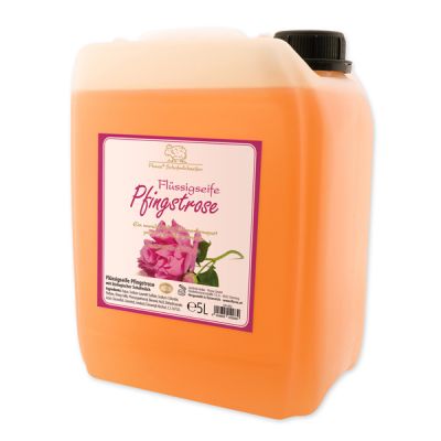 Liquid sheep milk soap refill 5L in a canister, Peony 