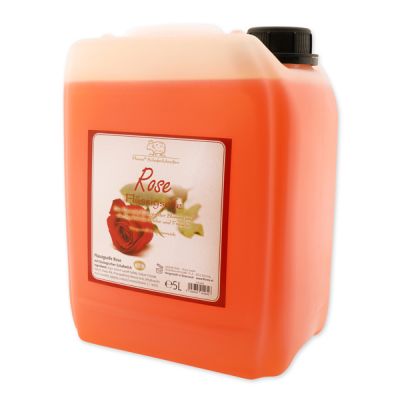 Liquid sheep milk soap refill 5L in a canister, Rose 