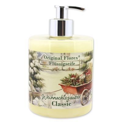 Flüssigseife Schafmilch 500ml im Spender "Weihnachtszauber-Motiv 19", Classic 