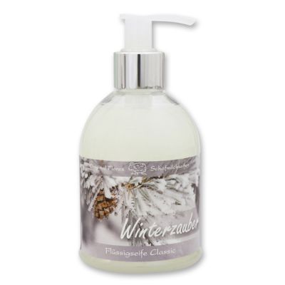 Liquid sheep milk soap 250ml in a dispenser "Winterzauber", Classic 