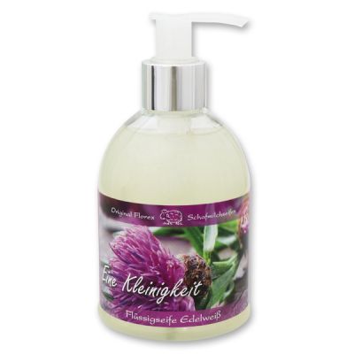 Liquid sheep milk soap 250ml in a dispenser "Eine Kleinigkeit", Edelweiss 