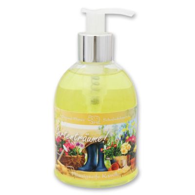 Liquid sheep milk soap 250ml in a dispenser "Gartenträume", Chamomile 