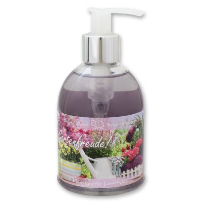 Liquid sheep milk soap 250ml in a dispenser "Gartenfreude", Lavender 