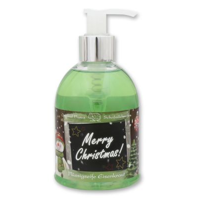 Liquid sheep milk soap 250ml in a dispenser "Merry Christmas", Verbena 