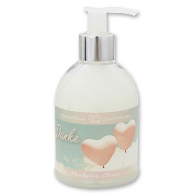 Liquid sheep milk soap 250ml in a dispenser "Danke", Classic 