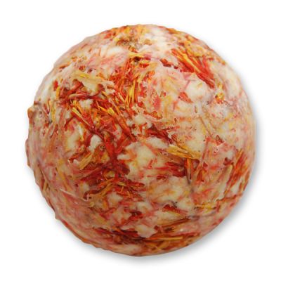 Bath butter ball with sheep milk 50g, Safflower/Pomegranate 